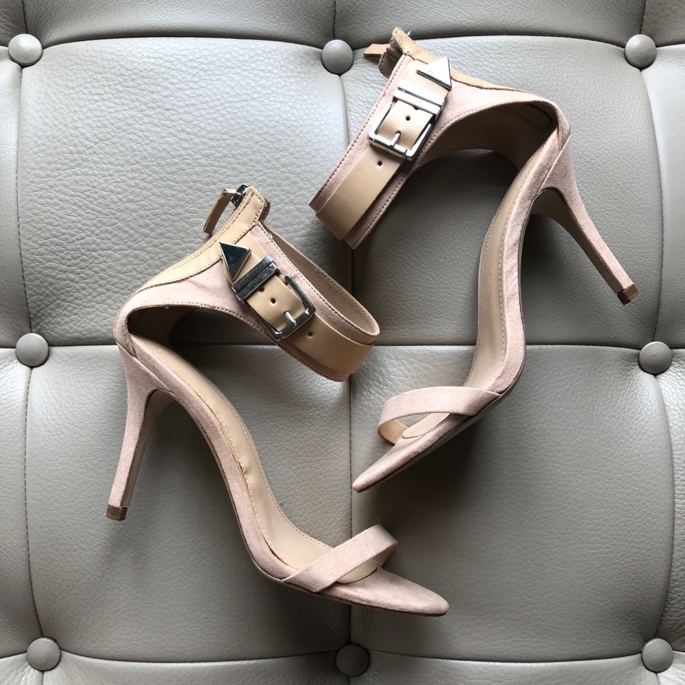 Zara Nude Strap Heel Sandals